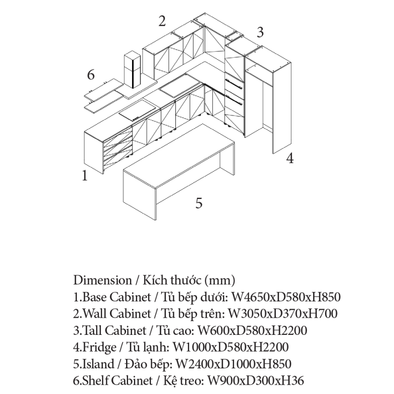 Tủ Bếp Có Giá Dưới 30 Triệu - Thương Hiệu An Cường Cabinet Pro