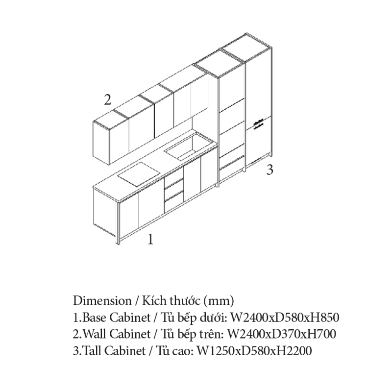 Tủ Bếp Được Ưa Chuộng Nhất Hiện Nay, An Cường Cabinet Pro