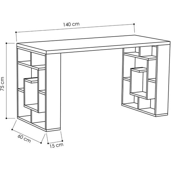 Bàn làm việc gỗ công nghiệp hiện đại MDF chống ẩm - TWDL0011