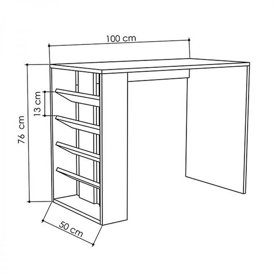 Bàn làm việc gỗ công nghiệp hiện đại - TWDL0009