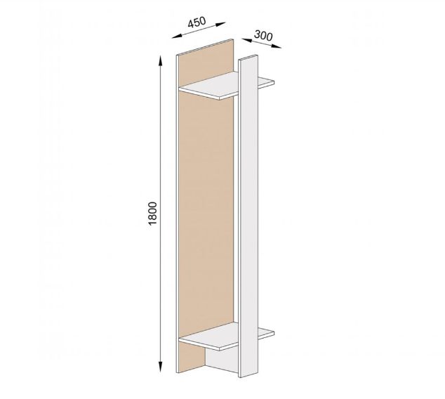 Tủ quần áo hiện đại gỗ công nghiệp MDF chống ẩm - CDWL0059