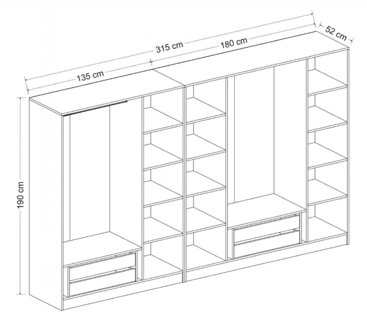 Tủ quần áo_Gỗ công nghiệp MDF_Chống ẩm, trầy xước_CWDL00010