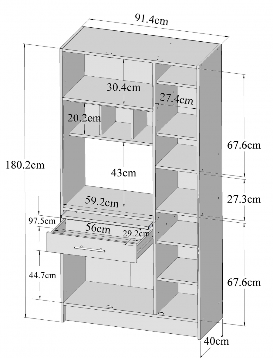 Tủ bếp gỗ công nghiệp MDF chống ẩm - KCWDL0009