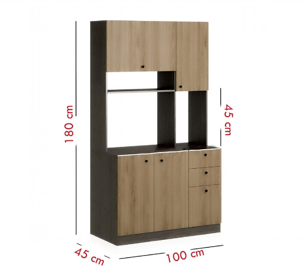 Tủ bếp gỗ công nghiệp MDF chống ẩm - KCWDL0023