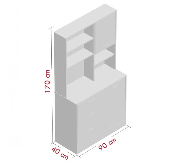 Tủ bếp gỗ công nghiệp MDF chống ẩm - KCWDL0041