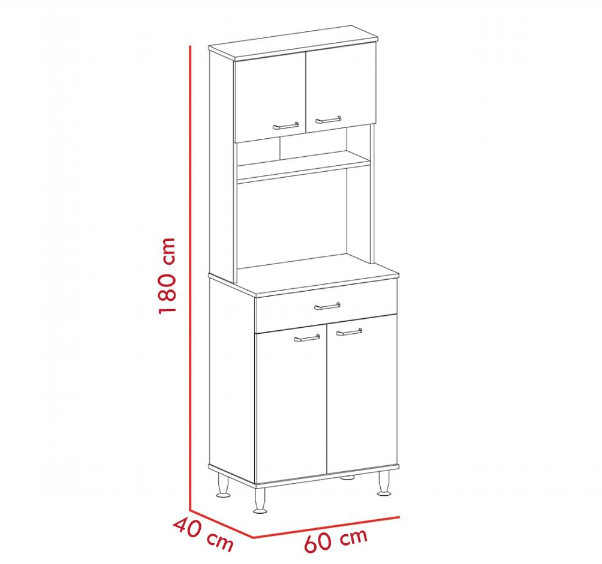 Tủ bếp gỗ công nghiệp MDF chống ẩm - KCWDL0054