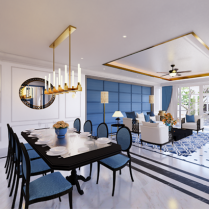 Thiết Kế Nội Thất Biệt Thự Ruby - Blue Sapphire Resort - Vũng Tàu
