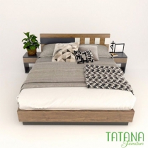 Giường ngủ gỗ công nghiệp MDF, Thương hiệu TATANA, MDF003