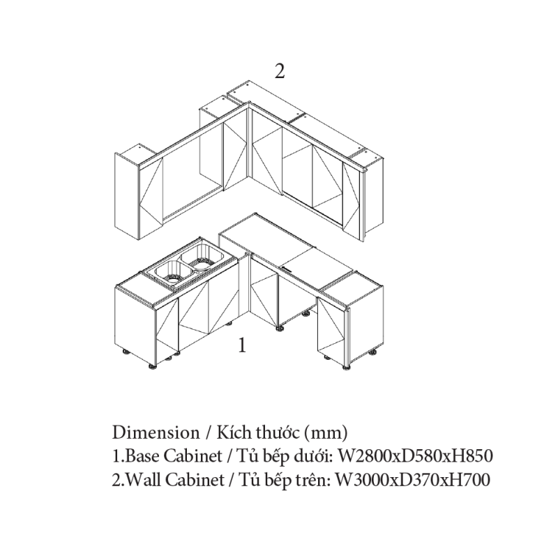 Tủ Bếp Đẹp Giá Rẻ, An Cường Cabinet Pro