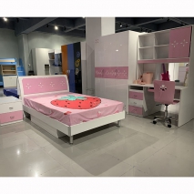 Combo nội thất phòng ngủ trẻ con đẹp màu hồng, KID0022