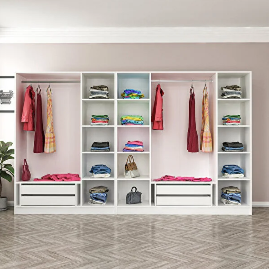 Tủ quần áo 7 cánh gỗ công nghiệp MDF chống ẩm - CWDL0001