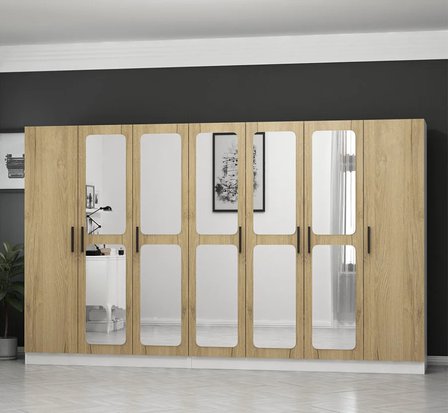 Tủ quần áo 7 cánh gỗ công nghiệp MDF chống ẩm - CWDL0001