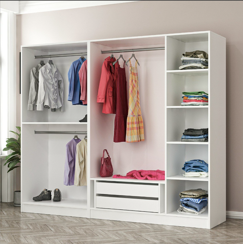 Tủ quần áo 5 cánh gỗ công nghiệp MDF chống ẩm - CWDL0005