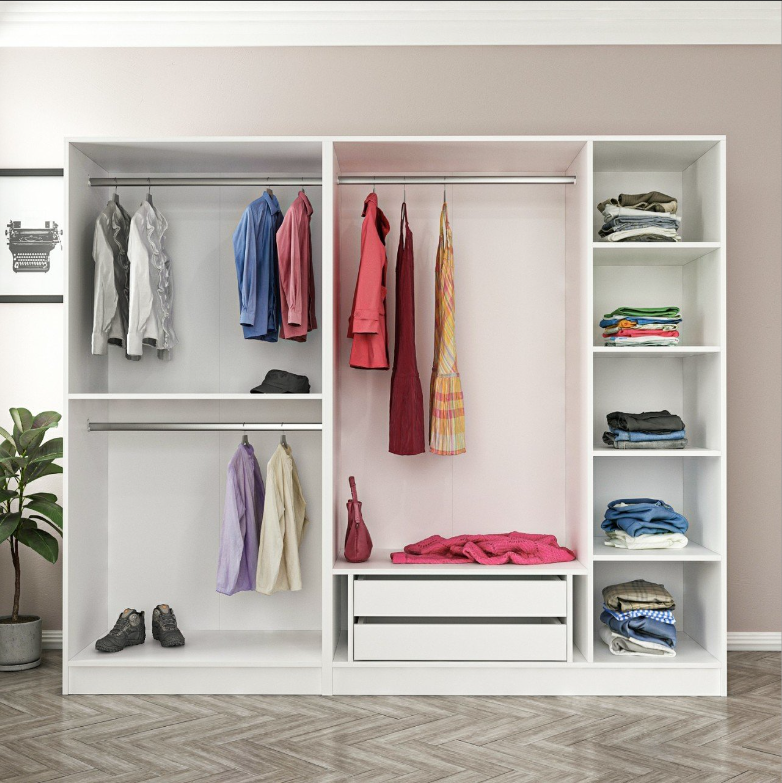 Tủ quần áo 5 cánh gỗ công nghiệp MDF chống ẩm - CWDL0005