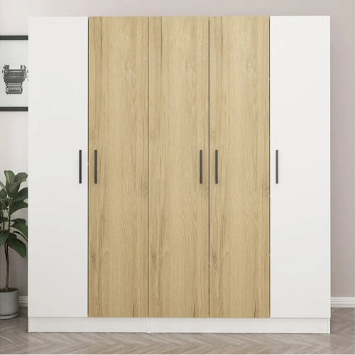 Tủ quần áo 5 cánh gỗ công nghiệp MDF chống ẩm - CWDL0006