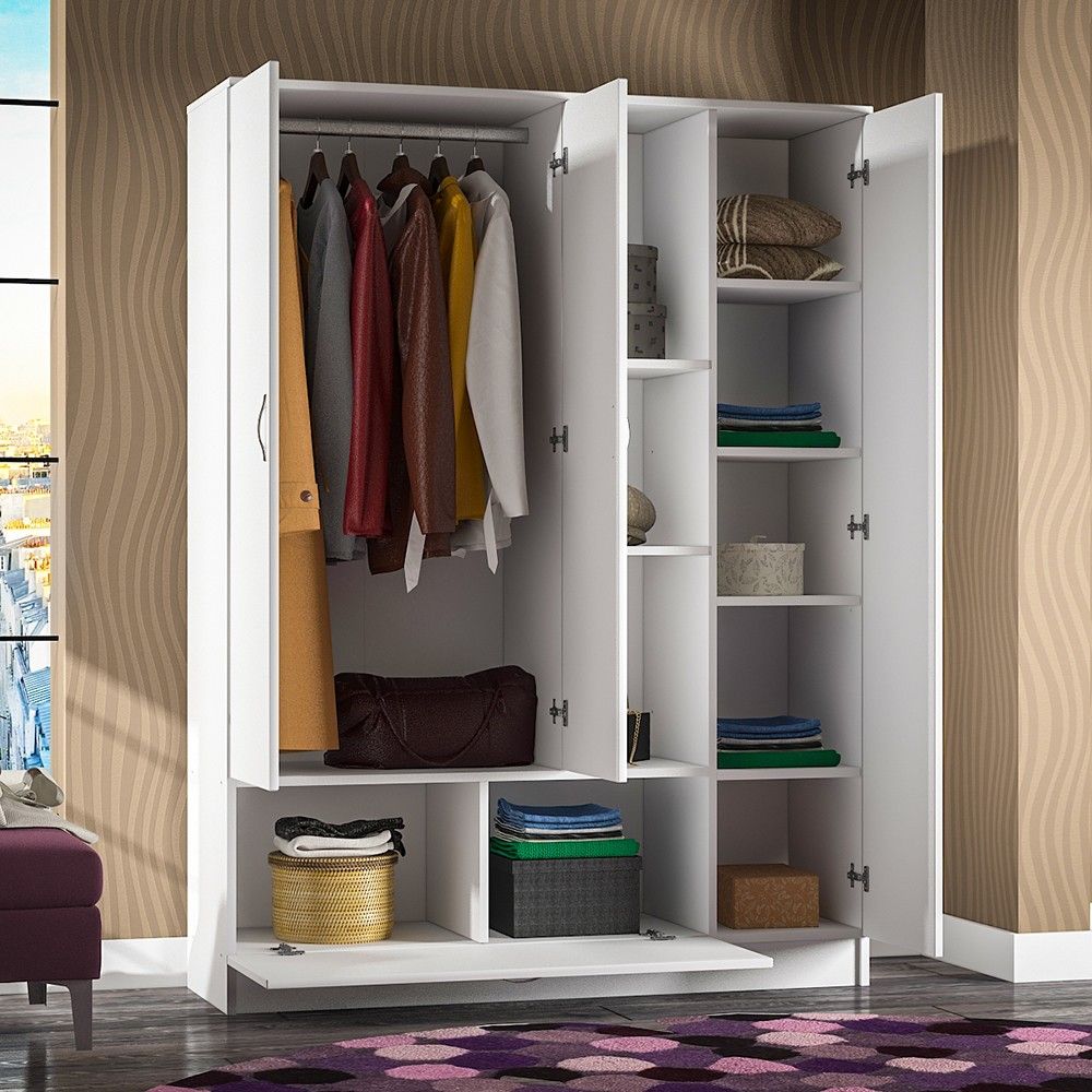 Tủ quần áo 3 cánh 1 ngăn gỗ công nghiệp MDF chống ẩm - CWDL0019