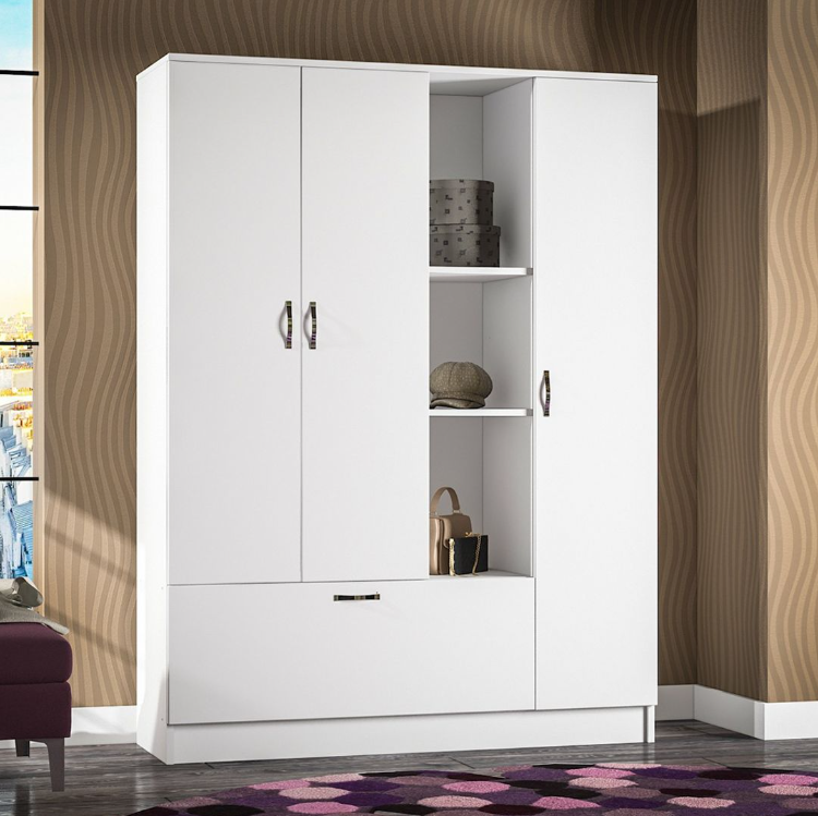 Tủ quần áo 3 cánh 1 ngăn gỗ công nghiệp MDF chống ẩm - CWDL0019