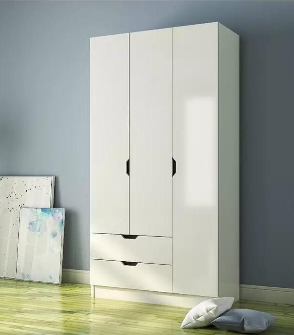 Tủ quần áo 3 cánh 2 ngăn gỗ công nghiệp MDF chống ẩm - CWDL0023