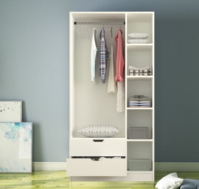 Tủ quần áo 3 cánh 2 ngăn gỗ công nghiệp MDF chống ẩm - CWDL0023