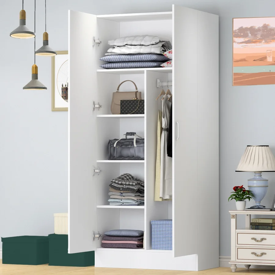 Tủ quần áo 2 cánh gỗ công nghiệp MDF chống ẩm - CWDL0031