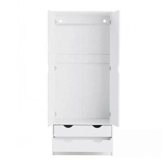 Tủ quần áo 2 cánh 2 ngăn gỗ công nghiệp MDF chống ẩm - CWDL0052
