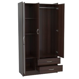 Tủ quần áo 3 cánh 2 ngăn gỗ công nghiệp MDF chống ẩm - CWDL0055