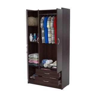 Tủ quần áo 3 cánh 2 ngăn gỗ công nghiệp MDF chống ẩm - CWDL0055