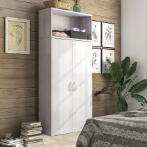 Tủ quần áo 2 cánh 1 ngăn gỗ công nghiệp MDF chống ẩm - CWDL0054