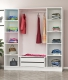 Tủ quần áo 4 cánh 2 ngăn gỗ công nghiệp MDF chống ẩm - CWDL0017