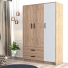 Tủ quần áo 3 cánh 2 ngăn gỗ công nghiệp MDF chống ẩm - CWDL0022