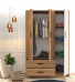 Tủ quần áo 3 cánh 2 ngăn gỗ công nghiệp MDF chống ẩm - CWDL0022