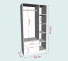 Tủ quần áo 3 cánh 2 ngăn gỗ công nghiệp MDF chống ẩm - CWDL0023
