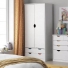 Tủ quần áo 2 cánh 2 ngăn gỗ công nghiệp MDF chống ẩm - CWDL0052