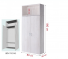 Tủ quần áo 2 cánh 1 ngăn gỗ công nghiệp MDF chống ẩm - CWDL0054