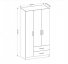 Tủ quần áo 3 cánh 2 ngăn gỗ công nghiệp MDF chống ẩm - CWDL0055