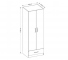 Tủ quần áo 2 cánh 1 ngăn gỗ công nghiệp MDF chống ẩm - CWDL0058