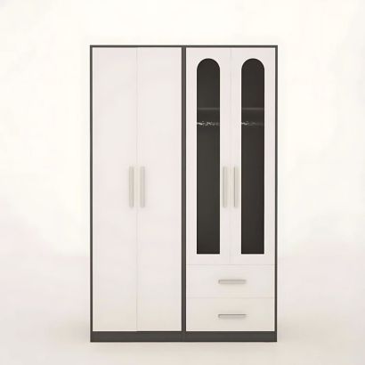 Tủ quần áo cánh kính gỗ công nghiệp MDF chống ẩm TU047 - 1m2