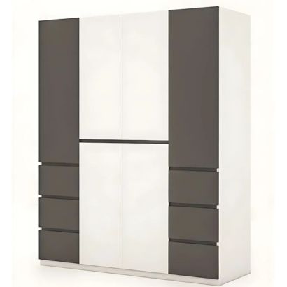 Tủ quần áo cánh mở gỗ công nghiệp MDF chống ẩm TU043 - 1m6