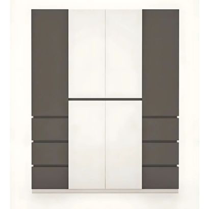 Tủ quần áo cánh mở gỗ công nghiệp MDF chống ẩm TU043 - 1m6