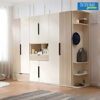 Tủ quần áo gỗ công nghiệp MDF chống ẩm TU041