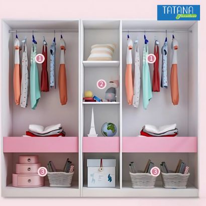 Tủ quần áo gỗ công nghiệp MDF chống ẩm TU038