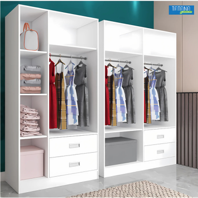 Tủ quần áo gỗ công nghiệp MDF chống ẩm TU031 - 1m2