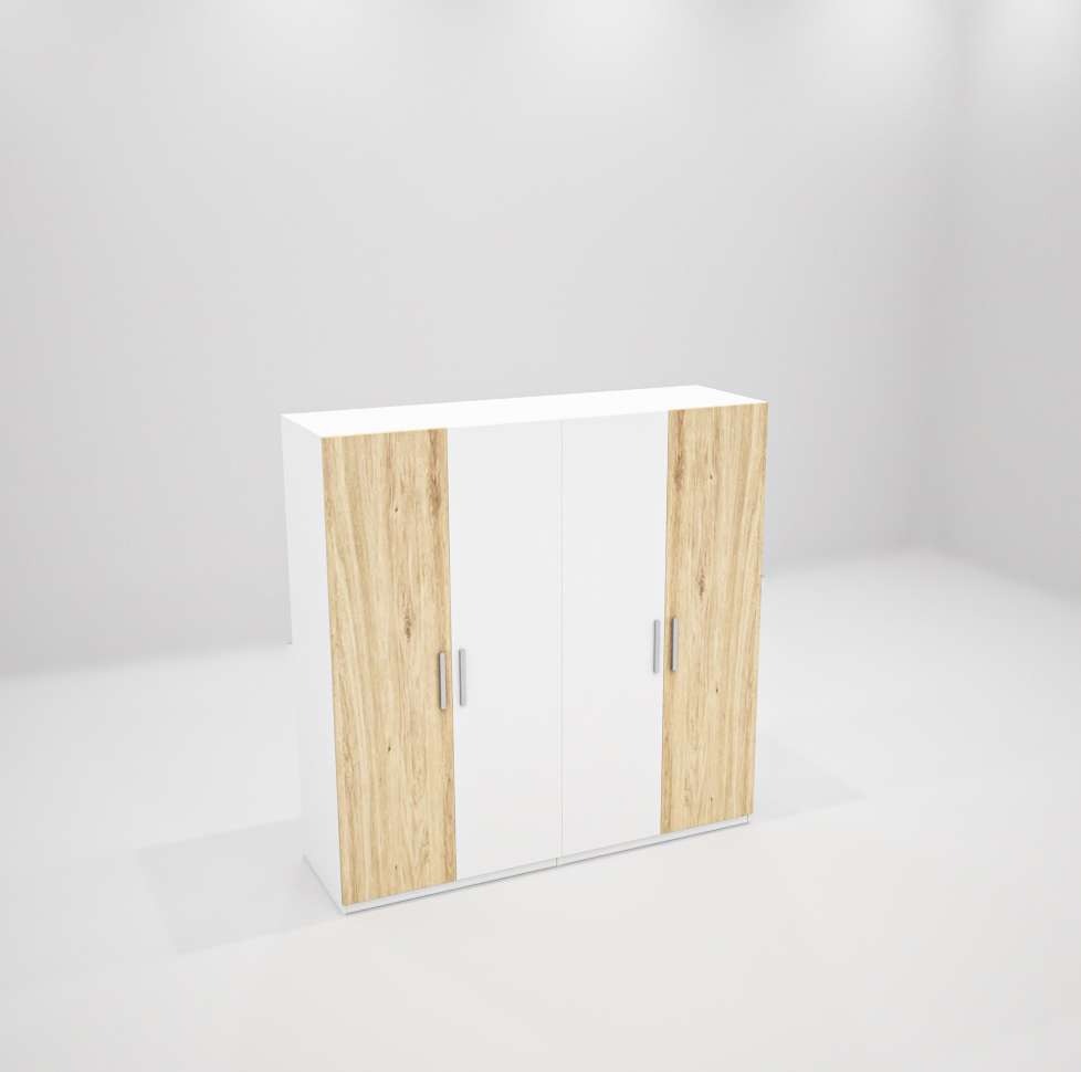 Tủ quần áo gỗ công nghiệp MDF chống ẩm TU001 - 1m2
