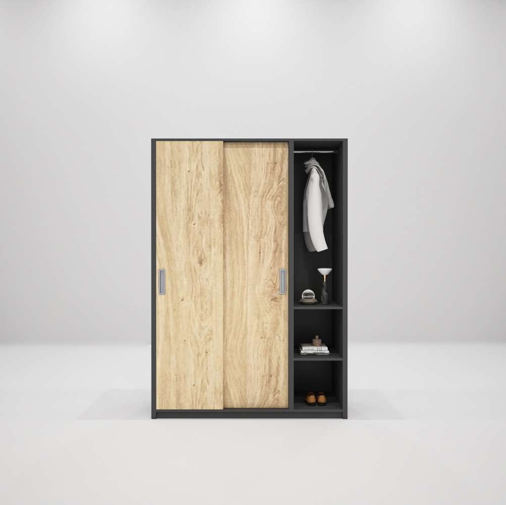 Tủ quần áo gỗ công nghiệp MDF chống ẩm TU004 - 1m2