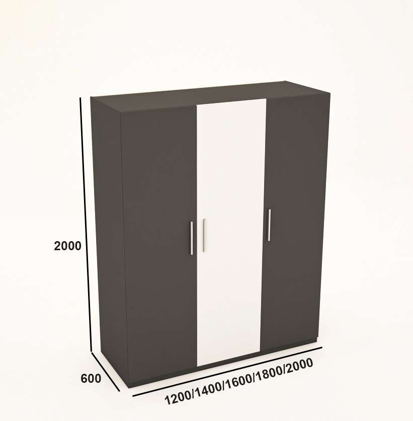 Tủ quần áo gỗ công nghiệp MDF chống ẩm TU008 - 1m2
