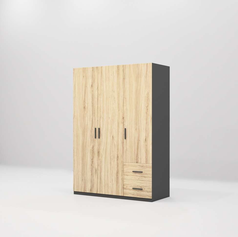 Tủ quần áo gỗ công nghiệp MDF chống ẩm TU010 - 1m2