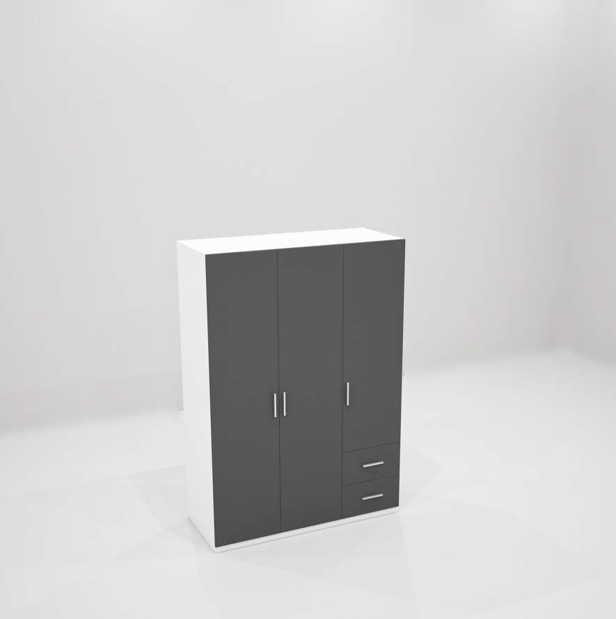 Tủ quần áo gỗ công nghiệp MDF chống ẩm TU010 - 1m2