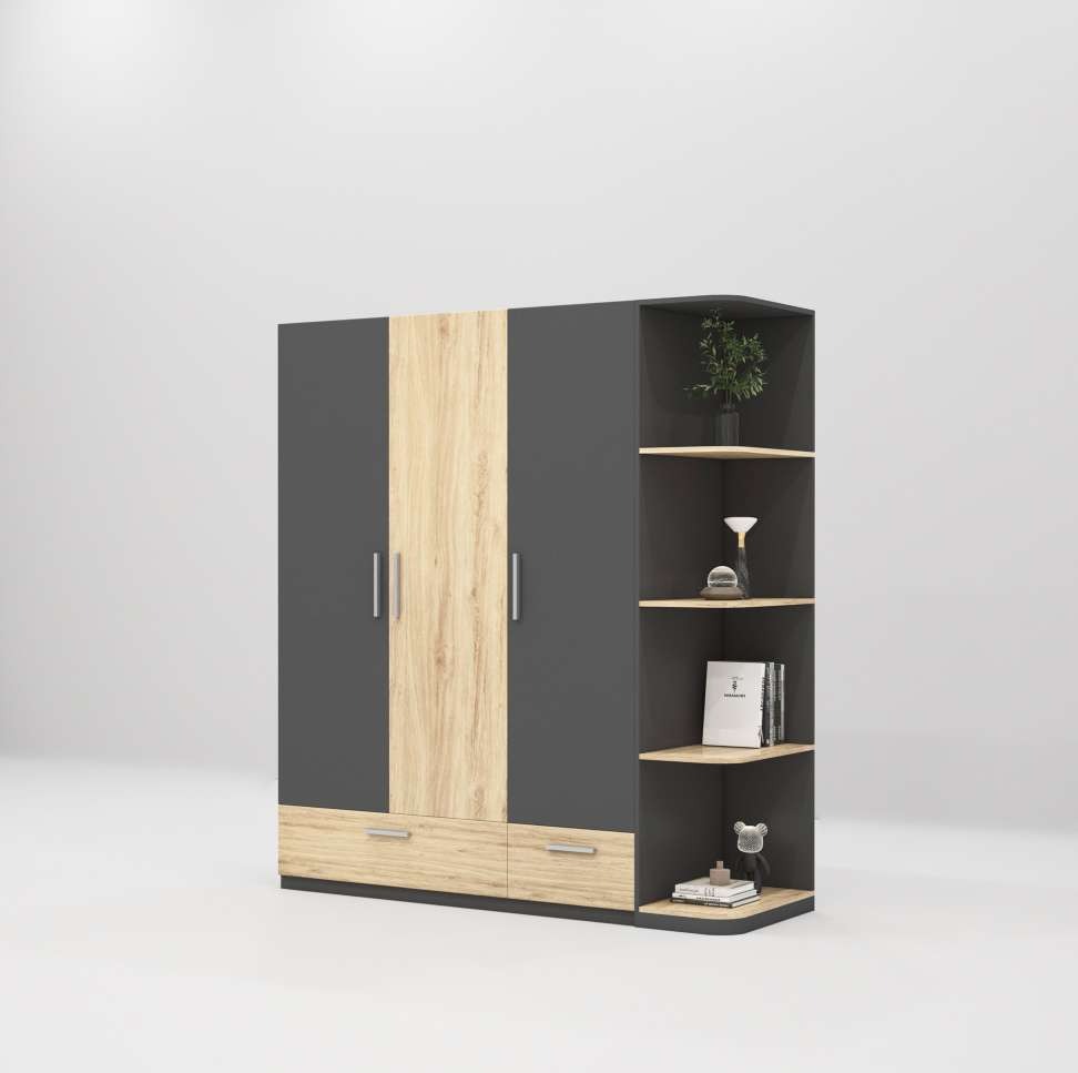 Tủ quần áo gỗ công nghiệp MDF chống ẩm TU014 - 1m4