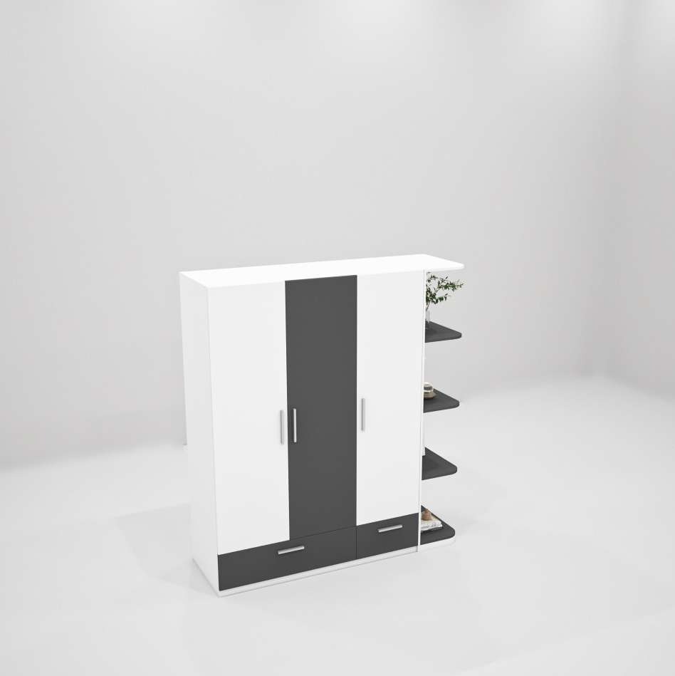 Tủ quần áo gỗ công nghiệp MDF chống ẩm TU014 - 1m4