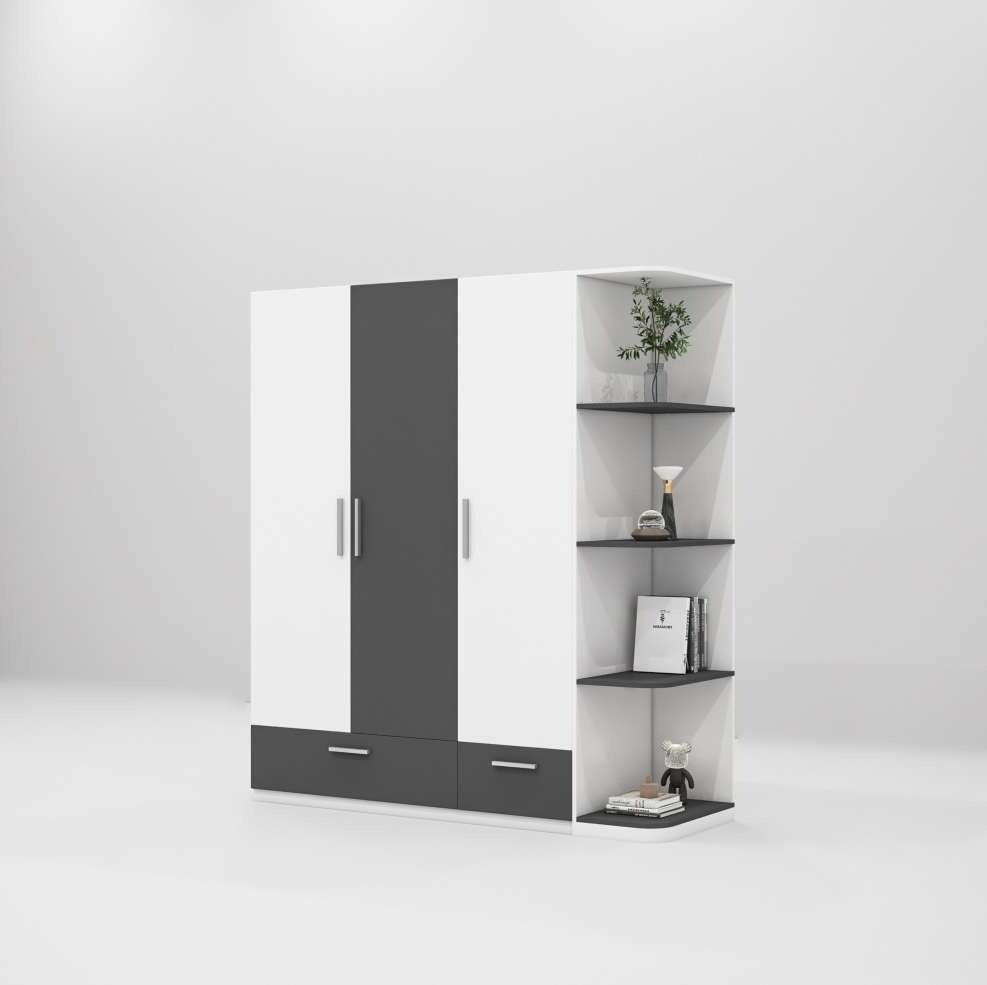 Tủ quần áo gỗ công nghiệp MDF chống ẩm TU014 - 1m4